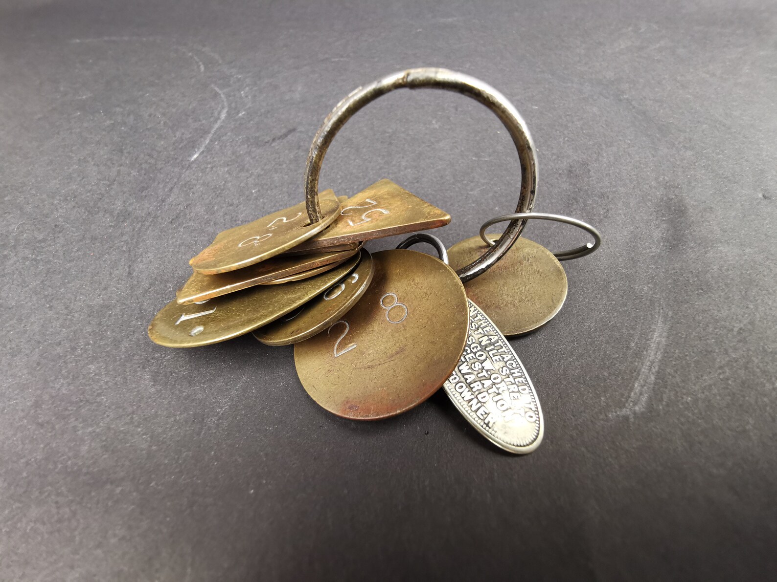 Antique Brass and Silver Numbered Key Tags From Glasgow Etsy