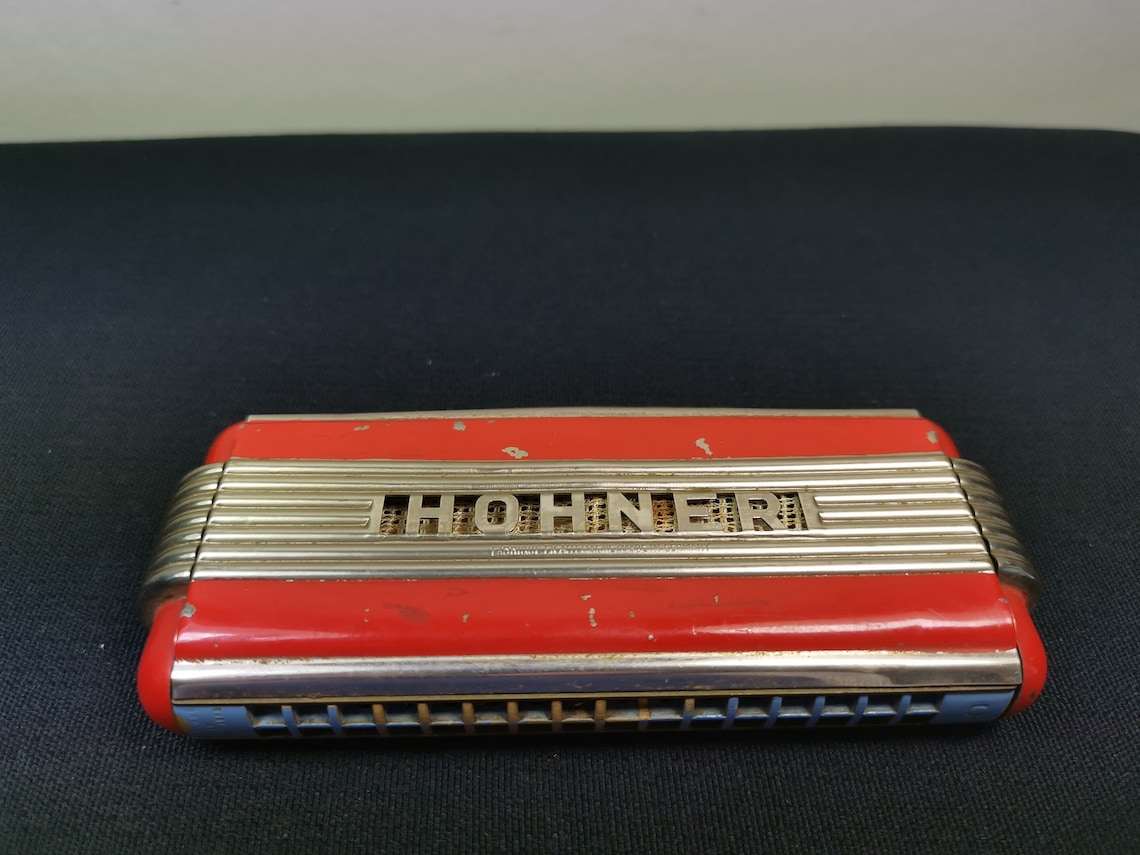 Vintage Hohner Echo Elite Harmonica in Original Box Art Deco Etsy