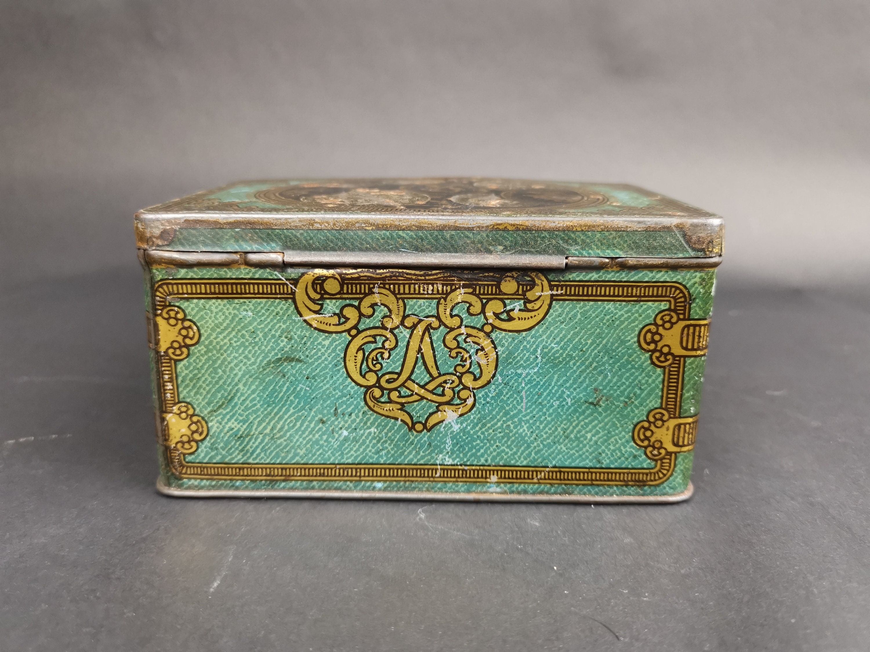 Antique Tin Money Box Savings Bank Advertising Lyon's Tea Etsy UK