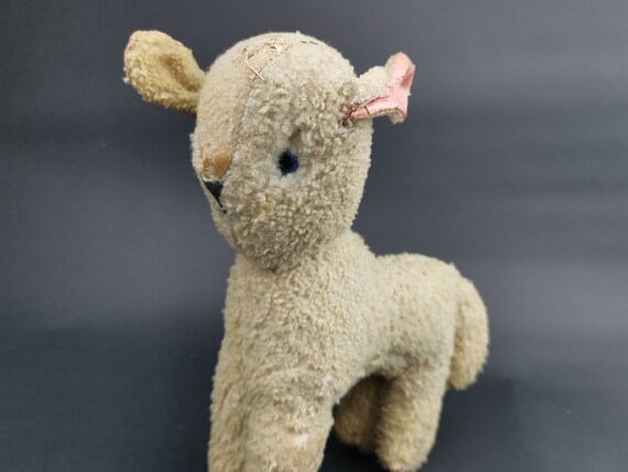 Vintage Baby Lamb Soft Toy Animal 1920 