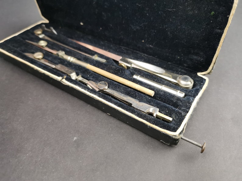 Antique Draftsman Drawing Tools Set Drafting Draughtsman in Etsy