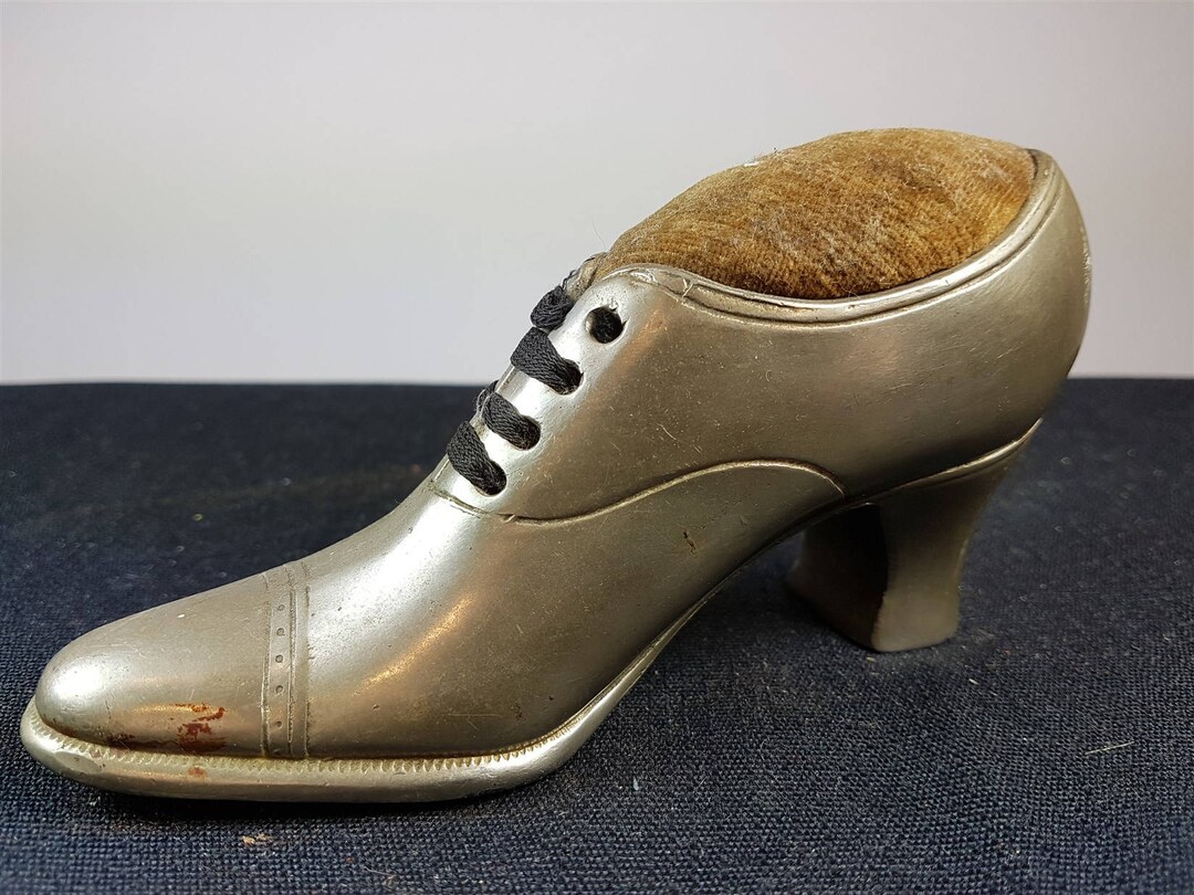 Antique Victorian Miniature Ladies Boot Shoe Pin Cushion - Etsy