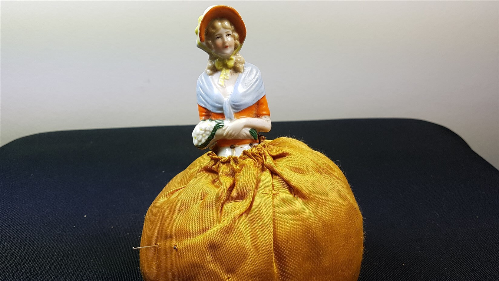 Vintage Pincushion Lady Doll Pin Cushion German Porcelain and Etsy