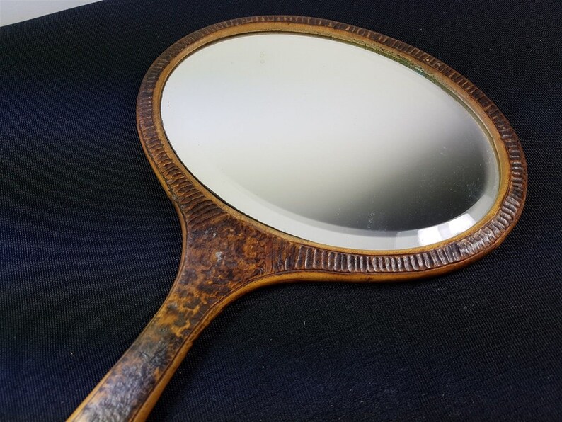 Antique Wooden Vanity Hand Mirror with Tinker Bell Peter Pan Etsy