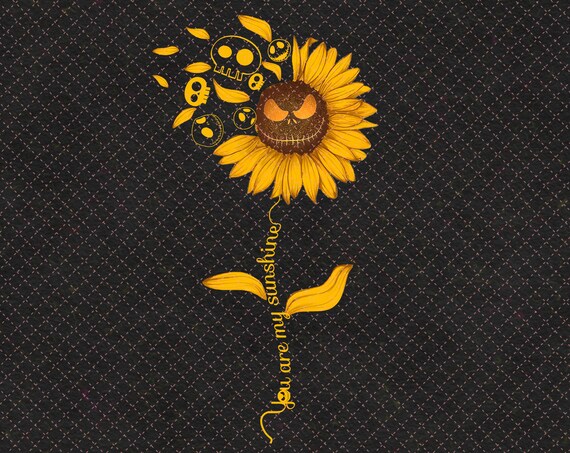 Be A Sunflower Jack Skellington Png Download Digital Print Design ...