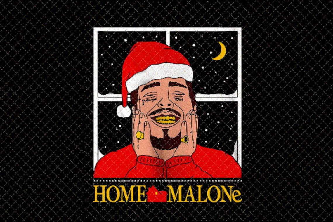 Download Post Malone Home Malone Home Alone Music Christmas svg ...