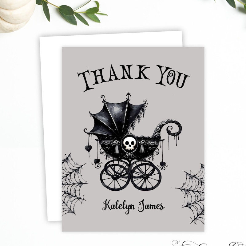 Spooky Thank You Cards - Etsy