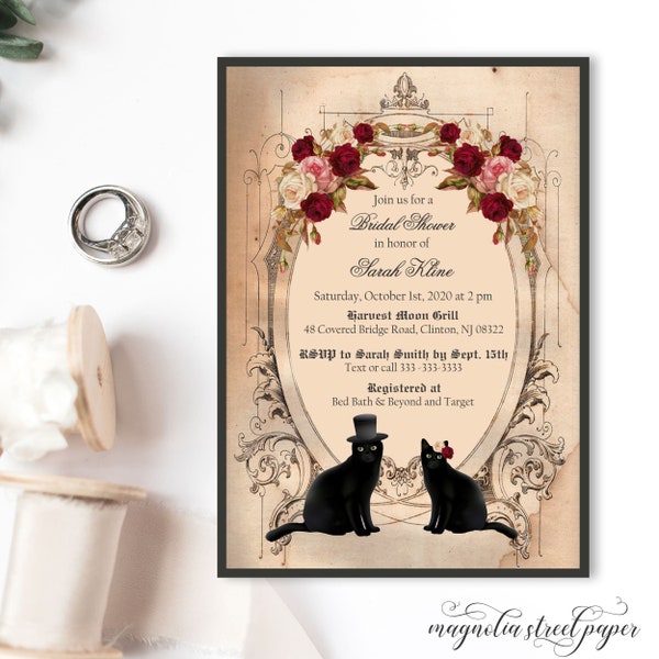 Cat Bridal Shower Etsy