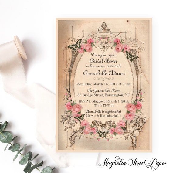 Invitatie design floral romantic 40187 • Cataloginvitatii