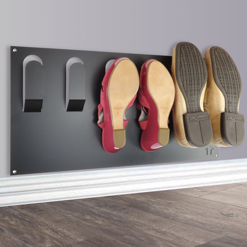 Wall Mounted Shoe Rack Etsy