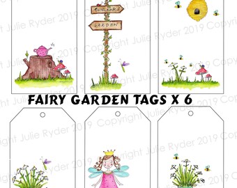 Printable Instant download Tags - Printable Hand Drawn, Painted Coloured Tags, mixed media, papercraft, scrapbooking, art journaling.