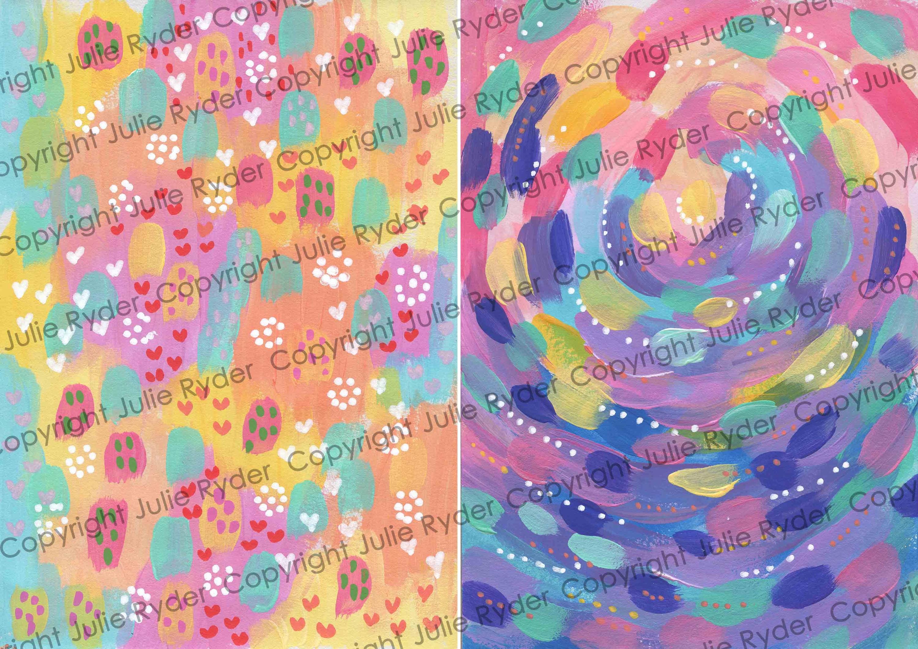 Pastel Dreams Collage Paper Bundle, Mixed Media Art Journal Pages ...
