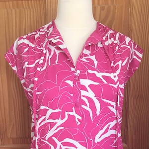 Strelitz Vintage 1980s pink  midi dress size 12