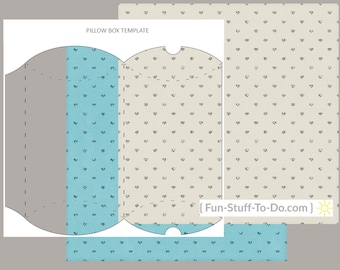 Pillow Box - Gift Packaging Transparent Template