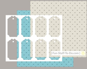 Tag Two - Digital Transparent Overlay Template - Patterns & How To