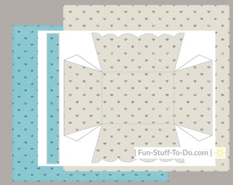 Candy Basket - Digital Transparent Overlay Template Package
