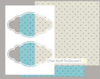 Label Two - Large - Digital Transparent Overlay Template