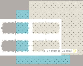 Label One - Medium - Digital Transparent Overlay Template