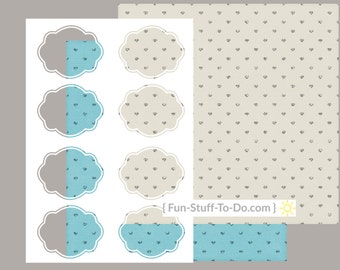 Label Four - Small - Digital Transparent Overlay Template