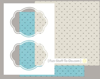 Label Four - Large - Digital Transparent Overlay Template