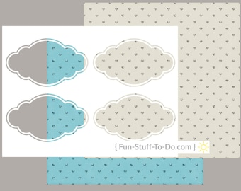 Label Two - Medium - Digital Transparent Overlay Template