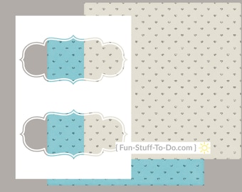 Label Three - Large - Digital Transparent Overlay Template