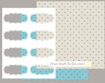 Label Three - Small - Digital Transparent Overlay Template