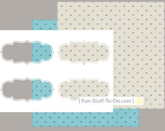 Label Three-Medium Transparent Overlay Template