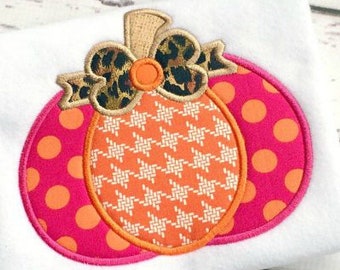 Pumpkin Applique Design - Thanksgiving Applique Design - Halloween Applique Design