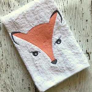 Fox Face Embroidery Design - Woodland Sketch Embroidery Design