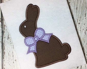 Bunny Applique Design - Bunny Embroidery Design - Rabbit Applique Design - Easter Applique Design