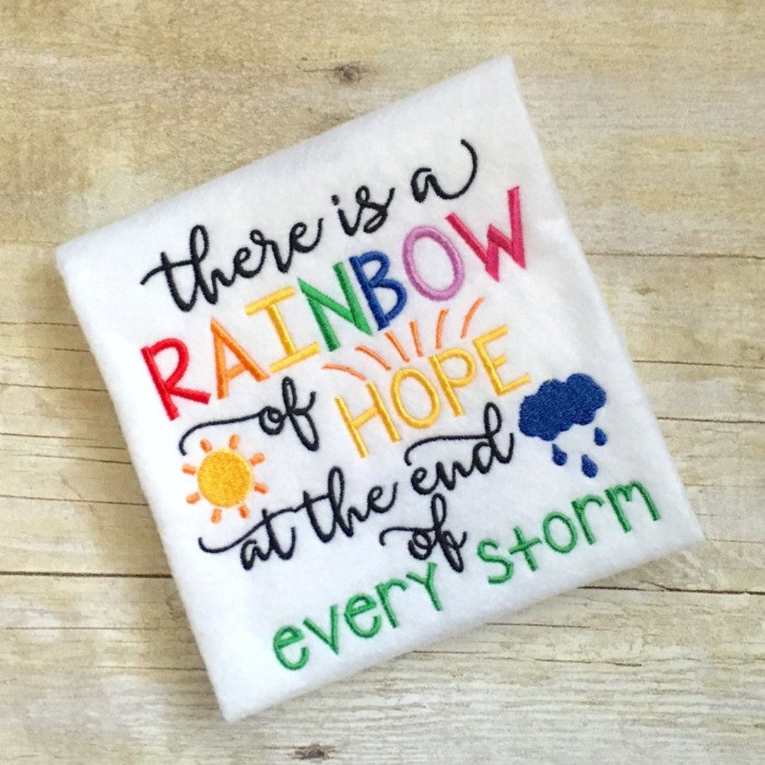 Rainbow Baby Embroidery Design Rainbow Embroidery Design Etsy