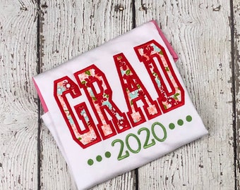 2020 Graduation Applique Design - Graduation Embroidery Design - Applique Design - Embroidery Design - Graduate Applique Design