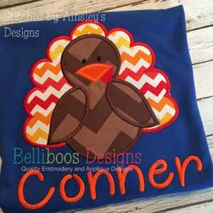 Thanksgiving Truthahn Applikation Design - Truthahn Stickdatei