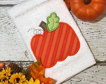 Pumpkin Applique Design - Fall Applique Design - Thanksgiving Embroidery Design