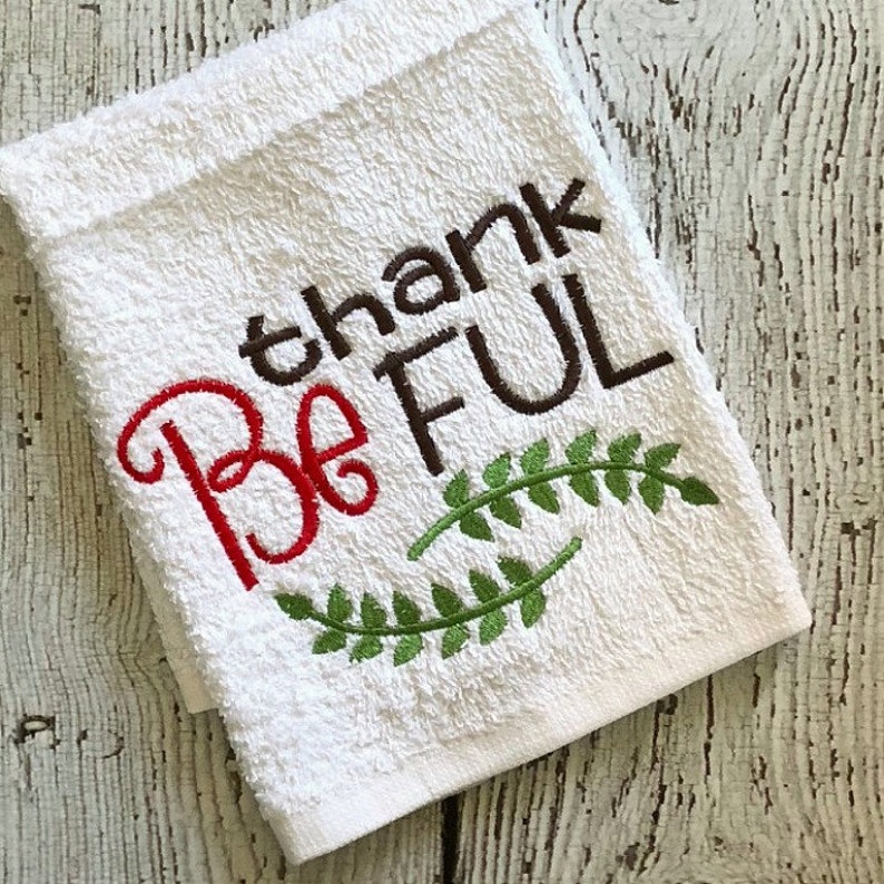 Thanksgiving Embroidery Design Saying Kitchen Embroidery Design Kitchen Embroidery Saying image 1