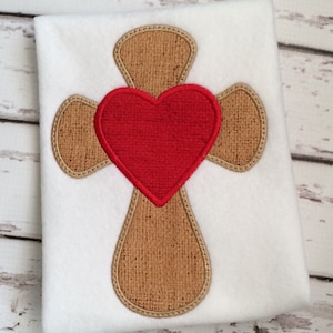 Cross Applique Design - Cross Embroidery Design - Religious Applique Design