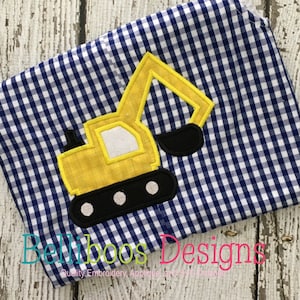 Backhoe Applique Design - Construction Applique Design