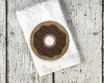 Donut Embroidery Design - Donut Applique Embroidery Design