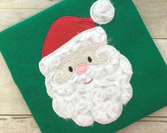 Santa Applique Embroidery Design - Christmas Applique Design