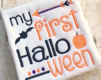 First Halloween Embroidery Design - Halloween Embroidery Saying