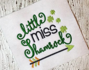 St. Patrick's Day Embroidery Design - Shamrock Embroidery Design - Embroidery Design - Embroidery Saying