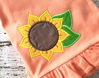Flower Applique Design - Flower Embroidery Design - Fall Embroidery - Summer Embroidery
