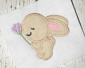 Bunny Applique Design - Rabbit Applique Design - Easter Applique Design