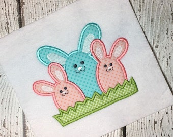 Bunny Applique Design - Rabbit Applique Design - Easter Applique Design