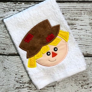 Scarecrow Applique Design - Scarecrow Embroidery Design - Farm Applique Design