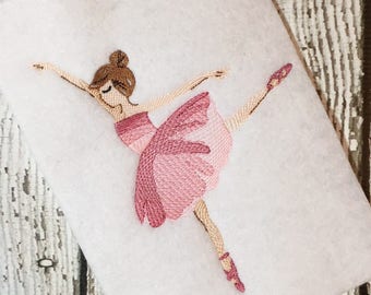 Ballerina Embroidery Design - Dance Embroidery Design - Princess Embroidery Design - Sketch Emboidery Design