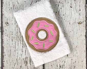 Donut Embroidery Design - Donut Applique Embroidery Design