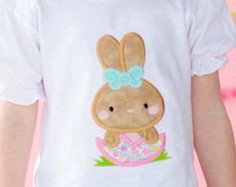 Bunny Applique Design - Rabbit Applique Design - Easter Applique Design