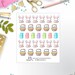 Easter Stickers - Easter Bunny Planner Stickers - Themed Deco Sticker Sheet - Travelers Notebook Sticker - Happy Planner Sticker